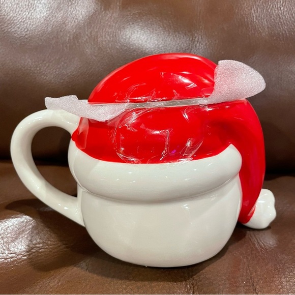 Disney's The Nightmare Before Christmas Santa Jack Mug with Santa Hat Cover NEW! - Picture 2 of 3